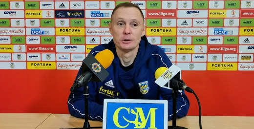 Trenerzy po meczu Arka Gdynia - Chrobry Głogów