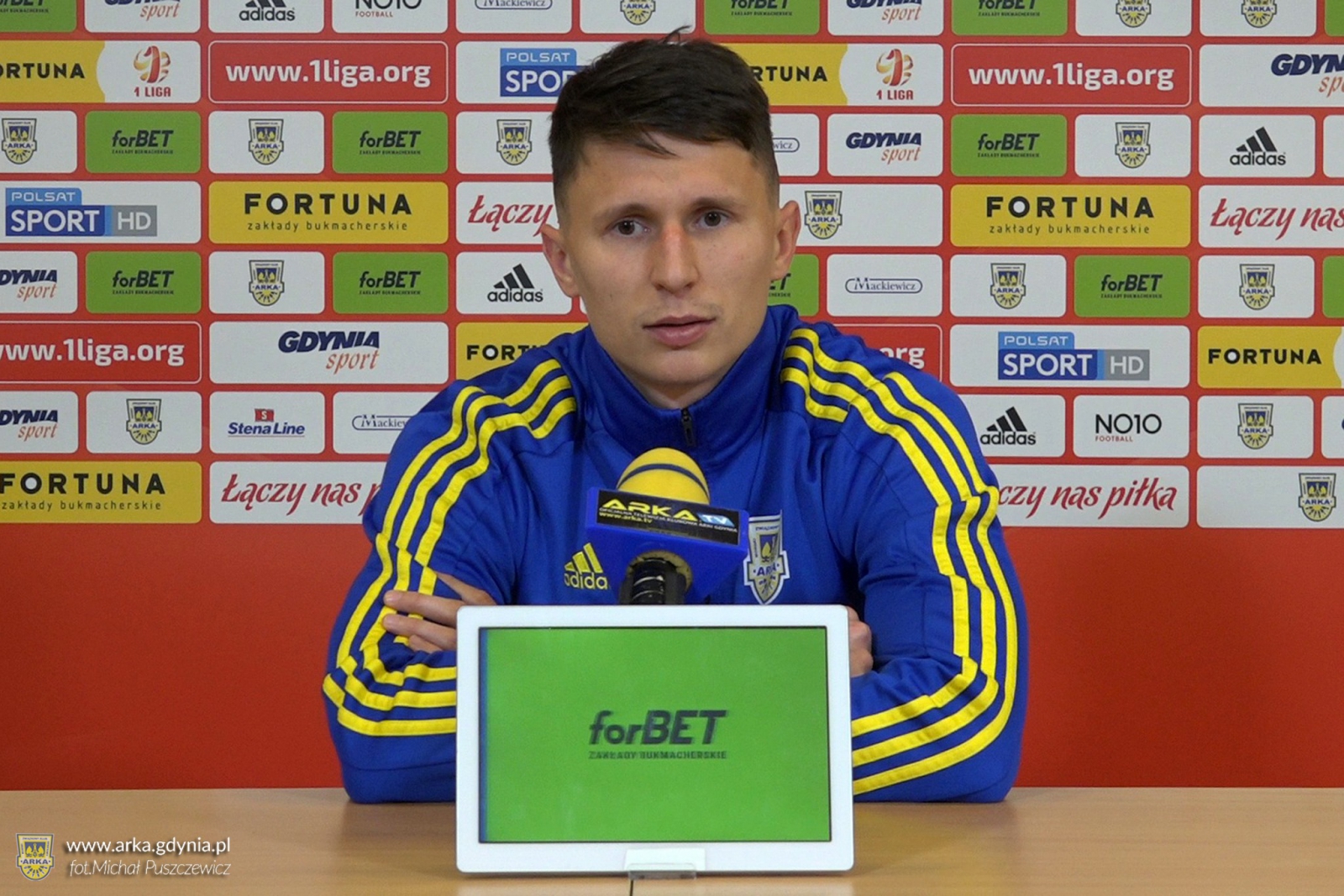 Trener Ireneusz Mamrot i Maciej Jankowski przed meczem z GKS Bełchatów-image