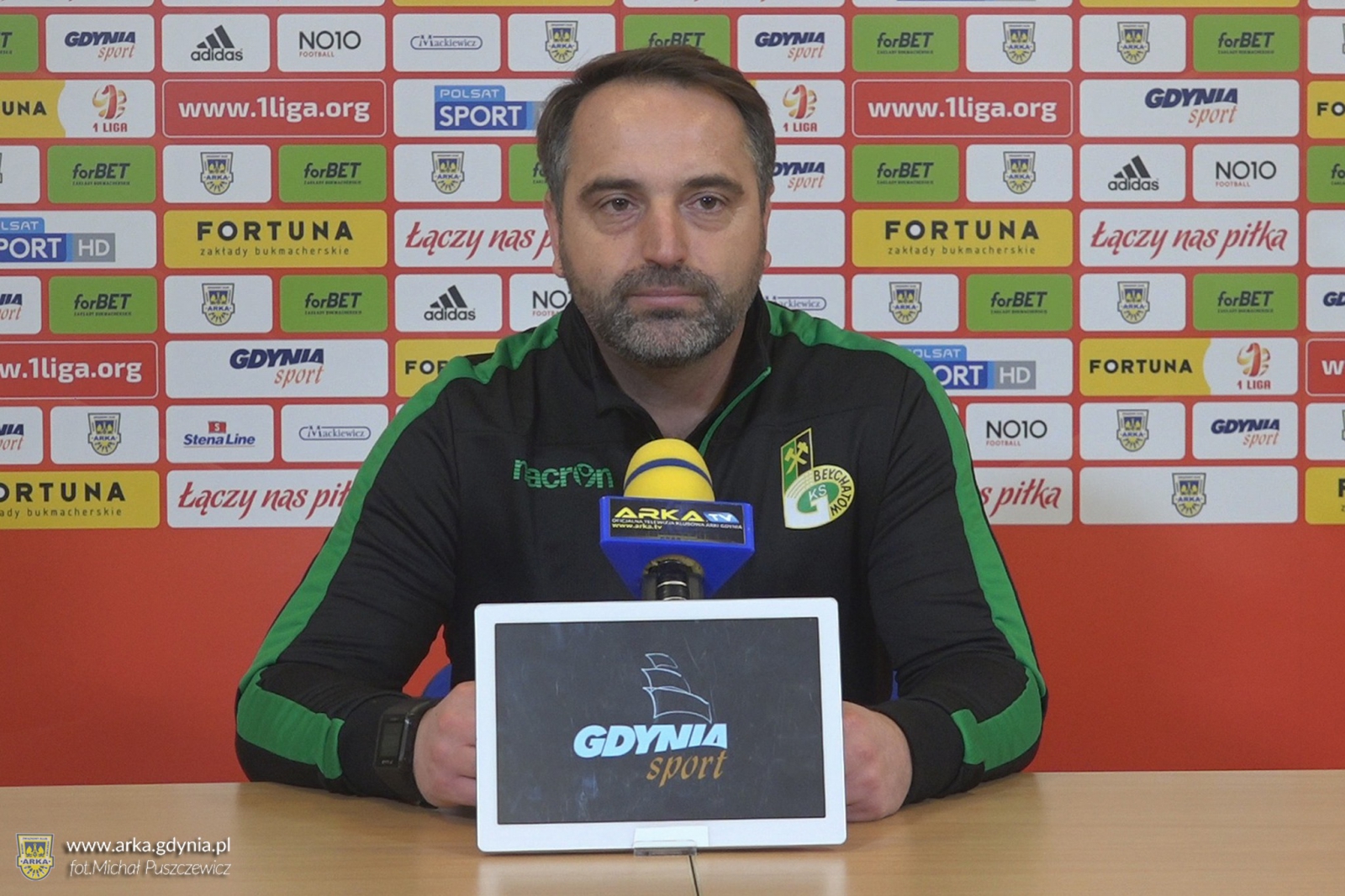 Trenerzy  po meczu Arka Gdynia - GKS Bełchatów-image