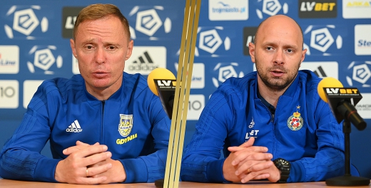 Trenerzy  po meczu Wisła Kraków - Arka Gdynia