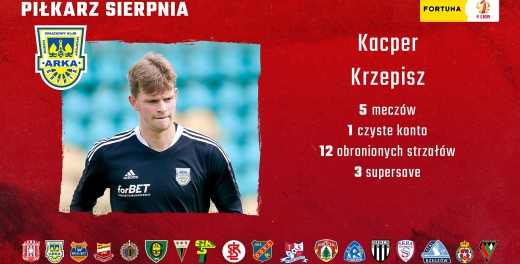 Piłkarz Sierpnia: Kacper Krzepisz nominowany!