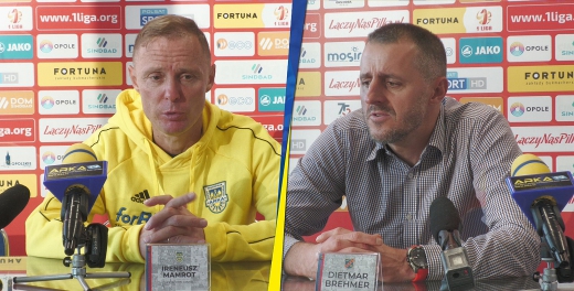 Trenerzy po meczu Odra Opole - Arka Gdynia