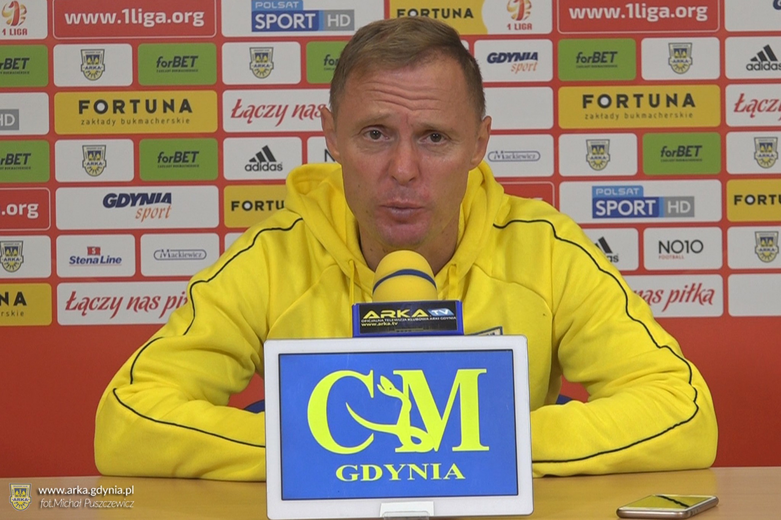 Trenerzy po meczu Arka Gdynia - GKS Tychy-image