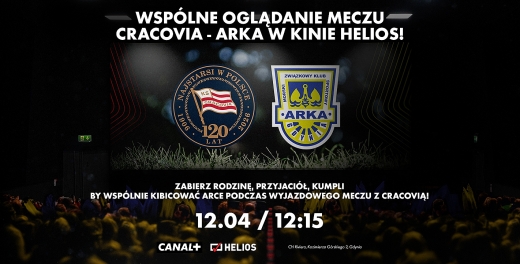 Oglądaj mecz Arki w kinie Helios!