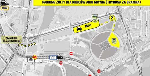 Informacje dotyczące parkingu na finale Pucharu Polski!