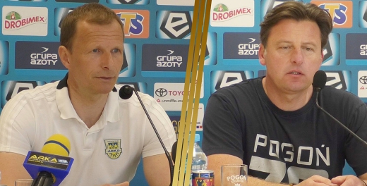 Trenerzy po meczu Pogoń Szczecin - Arka Gdynia