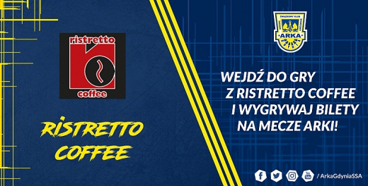 Ristretto Coffee wraca do gry! Wygrywaj bilety na mecze Arki!