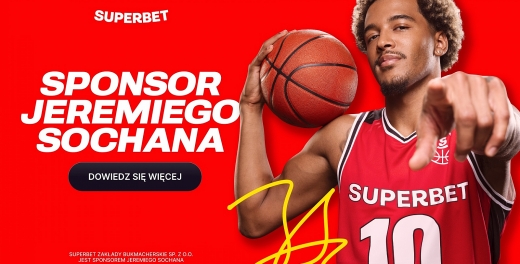 Jeremy Sochan gra z Superbet