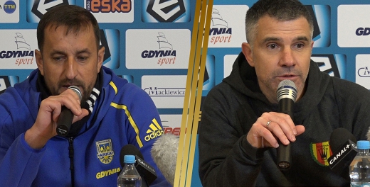 Trenerzy po meczu Arka Gdynia - Korona Kielce